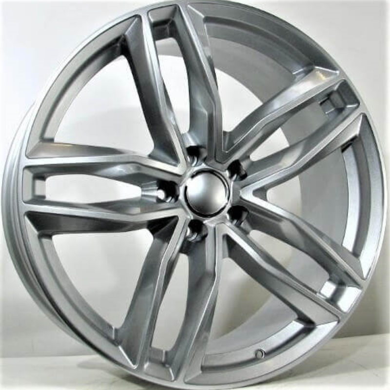 AUDI STYLE 1196 7.5X17 5X112 ET40 Silver Face Machined
