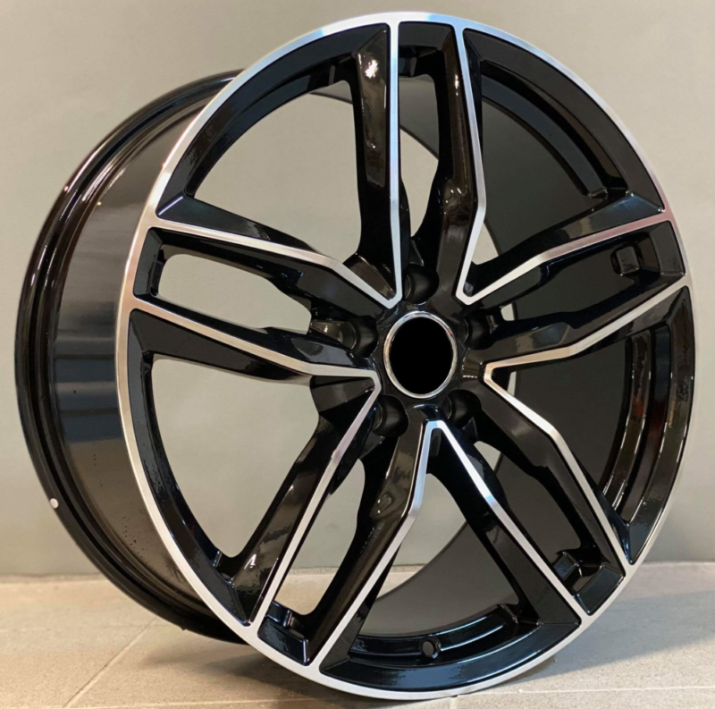 AUDI STYLE 1196 9X20 5X112 ET35 Black Face Machined