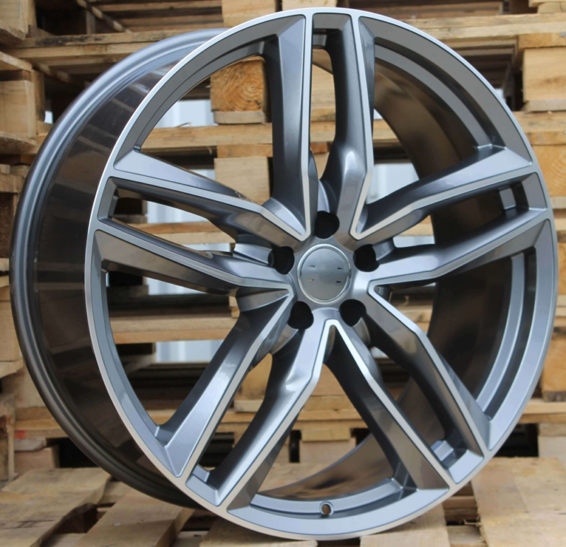 AUDI STYLE 1196 9X20 5X112 ET42 Gun Metal Face Machined